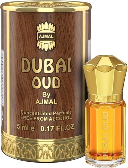 Ajmal DUBAI OUD Non-Alcoholic Attar 5ML for Men & Women